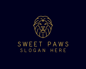 Wild Lion Animal logo design