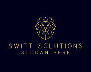 Wild Lion Animal logo design