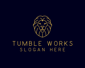 Wild Lion Animal logo design