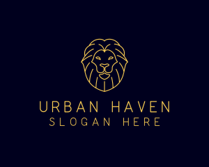 Wild Lion Animal logo design