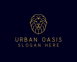 Wild Lion Animal logo design