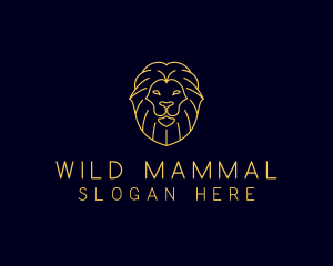 Wild Lion Animal logo design