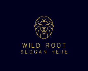 Wild Lion Animal logo design