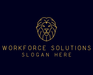 Wild Lion Animal logo design