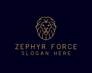 Wild Lion Animal logo design