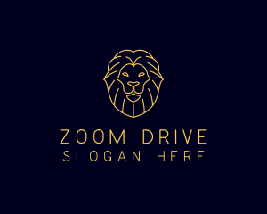 Wild Lion Animal logo design