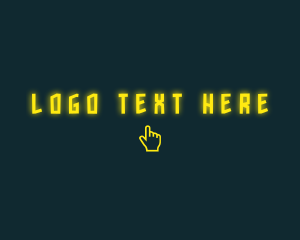 Gaming - Yellow Click Wordmark logo design