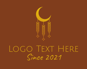 Ramadan Moon Decoration logo design