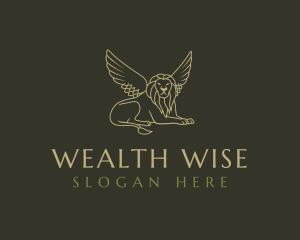 Luxurious Winged Lion logo