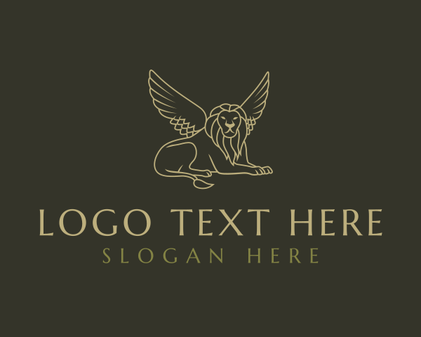 Winged Lion logo example 1