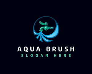 Liquid Water Faucet logo design