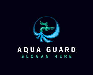 Liquid Water Faucet logo design