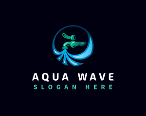 Liquid Water Faucet logo design