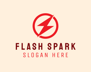 Fast Lightning Bolt logo design