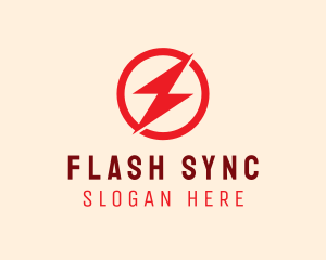 Fast Lightning Bolt logo design