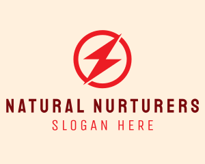 Fast Lightning Bolt logo design