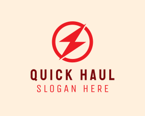 Fast Lightning Bolt logo design