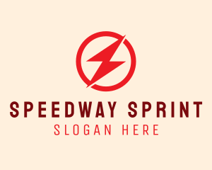 Fast Lightning Bolt logo design