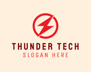 Fast Lightning Bolt logo design