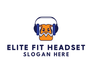 Monster Podcast Headset logo design