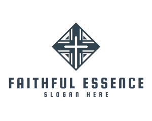 Faith Cross Crucifix logo