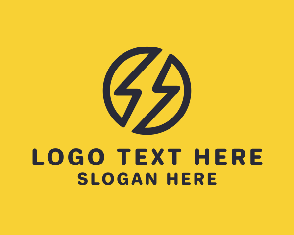 Lightning Bolt logo example 4