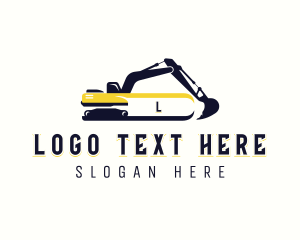 Builder Demolition Excavator Logo