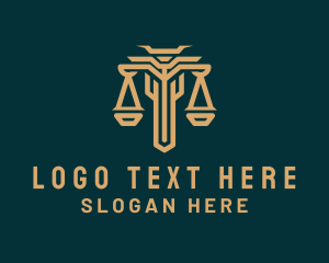 Elegant Legal Justice Scale logo