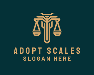 Elegant Legal Justice Scale logo design