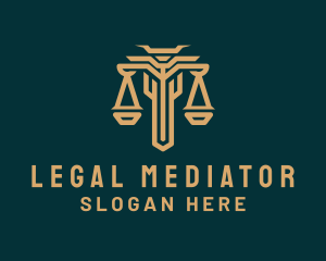 Elegant Legal Justice Scale logo design