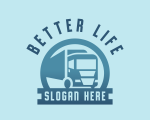 Logistics Truck Transportation Logo