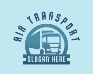 Logistics Truck Transportation logo design