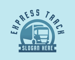 Logistics Truck Transportation logo design