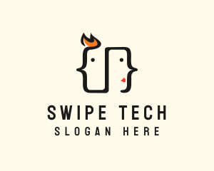 Tech Code Face logo design