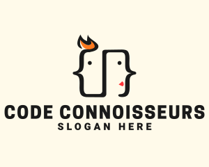 Tech Code Face logo