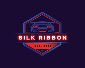 Neon Car Racing logo design