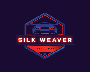 Neon Car Racing logo design