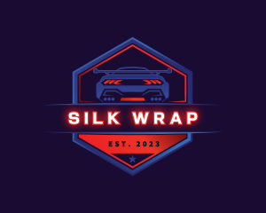 Neon Car Racing logo design