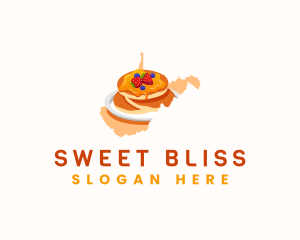 Virginia Buckwheat Pancakes logo design