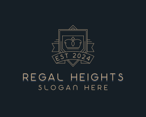 Regal Crown Shield logo design