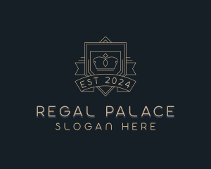 Regal Crown Shield logo design