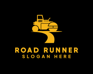 Road Roller Machine logo design