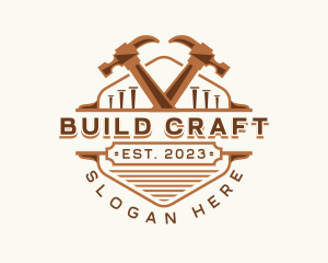 Hammer Carpentry Crafting logo design