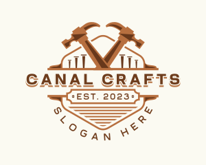 Hammer Carpentry Crafting logo design