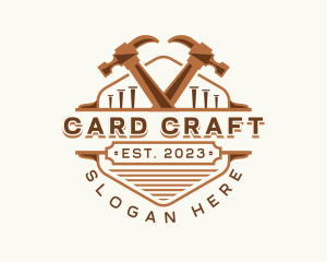 Hammer Carpentry Crafting logo design