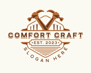 Hammer Carpentry Crafting logo design