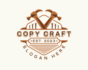 Hammer Carpentry Crafting logo design