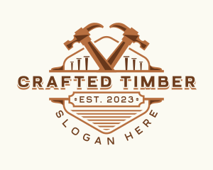 Hammer Carpentry Crafting logo design