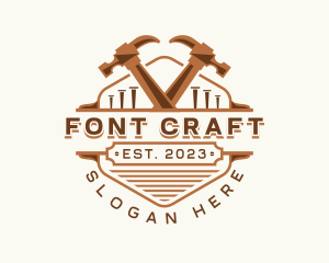 Hammer Carpentry Crafting logo design