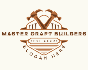 Hammer Carpentry Crafting logo design